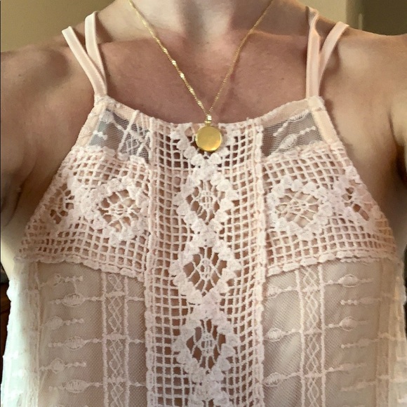 Pink Women’s gypsy lace dress - Picture 4 of 5